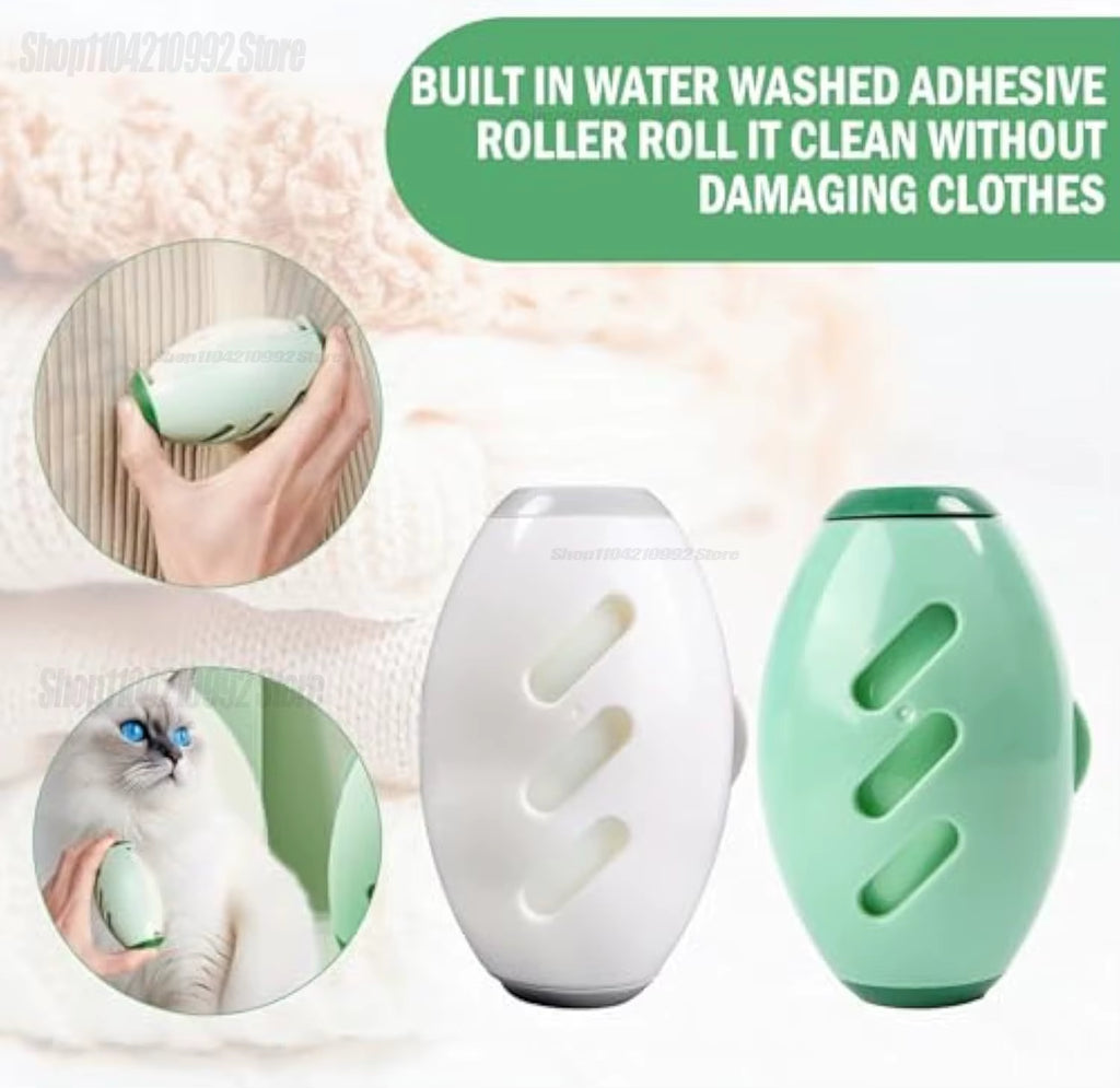 Portable Lint Remover Roller Washable Needed for Clothes Pets Dust Green Pet Hair Remover Lint Removing Tool Durable Plastic